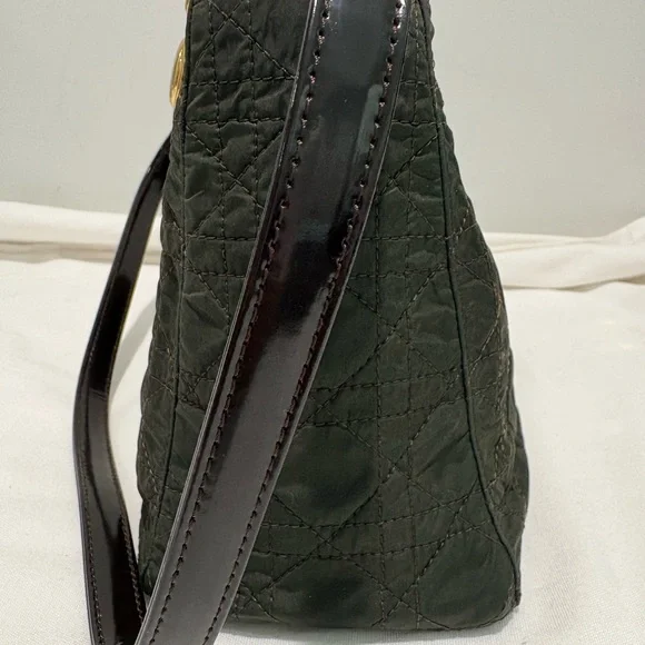 Authentic Christian Dior Lady Dior green Cannage Quilted Bag w/ certificate - Picture 7 of 16